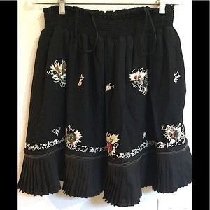 Pleated Mini Skirt